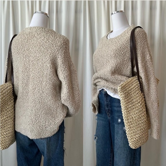 Wool Blend Eileen Fisher Knit Fur Box-Top size Medium. - Picture 6 of 11